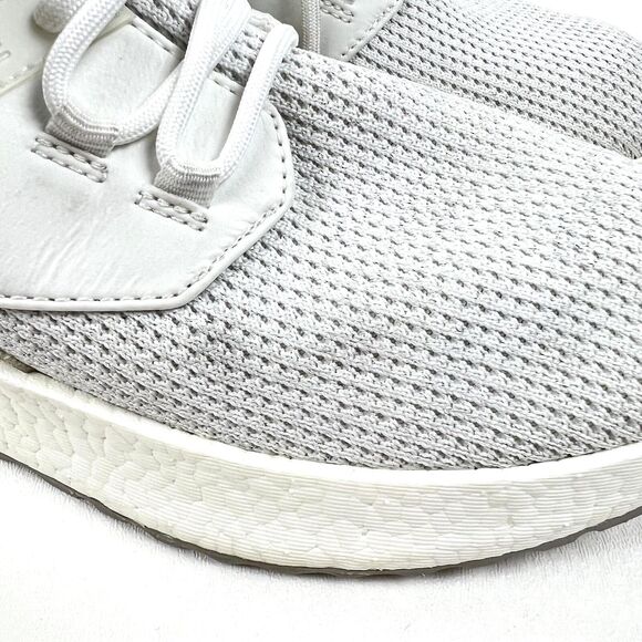 Kenneth Cole Lessia Knit Sock Sneakers Silver Mirrored Panel at Heel White Sz 8 - Picture 11 of 11